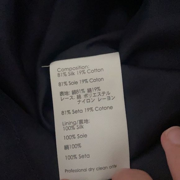 3.1 Philip Lim Women's Silk Navy and Black Mini Skirt With Pockets Womens Size 6 - Picture 6 of 8